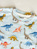 ست تیشرت و شلوار طرح دایناسورآبی(دختر/پسر)مناسب ۲سال تا ۹🦕🦖